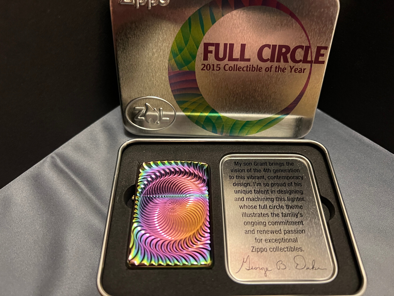 Zippo Lighter Collectible of The Year 2015 Full Circle