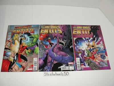 Infinity Entity #1 Ron Lim Variant 2 & 3 Comic Lot Marvel 2016 Warlock Starlin