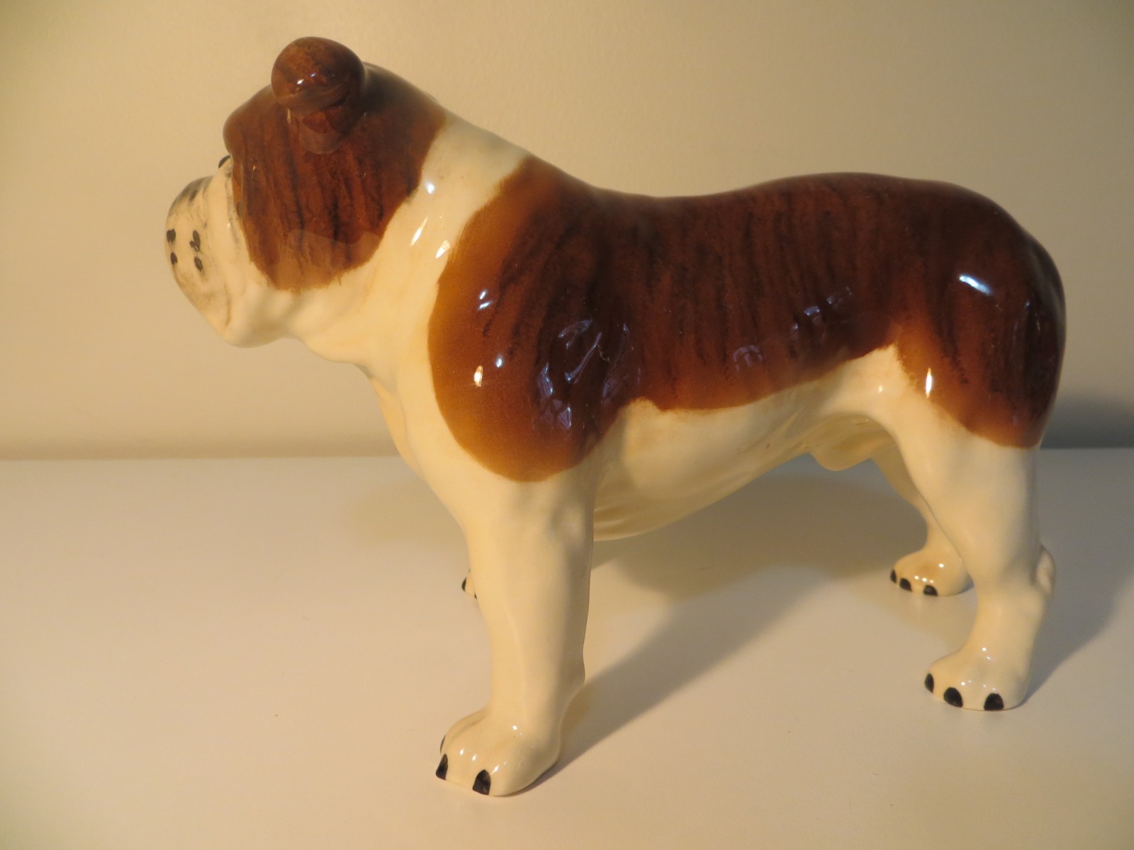 Large Vintage Beswick Bulldog CH Basford British Mascot Porcelain Figurine 8