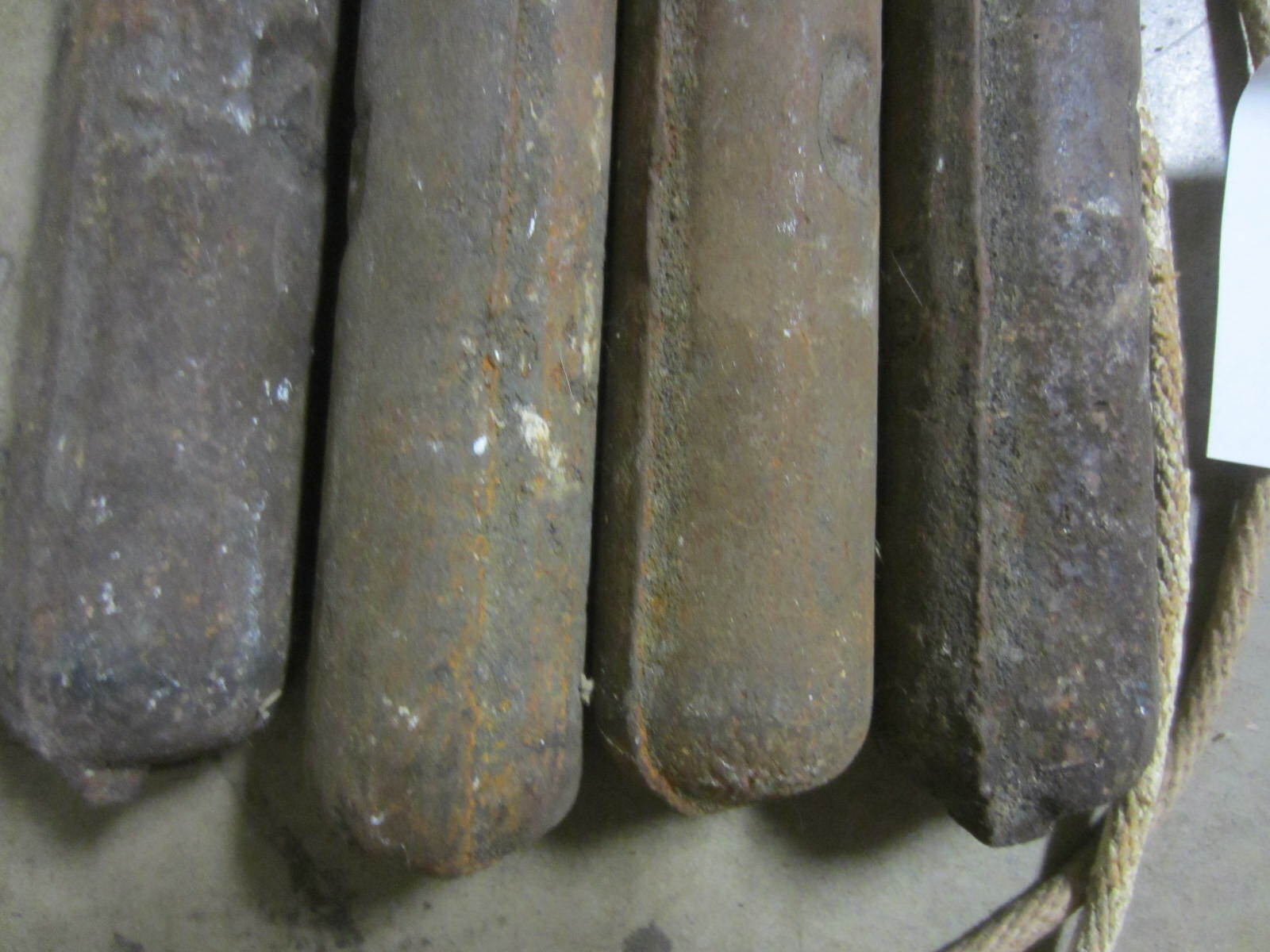 Vintage 4# Pound Cast Iron Window Sash Weight Lot of 2