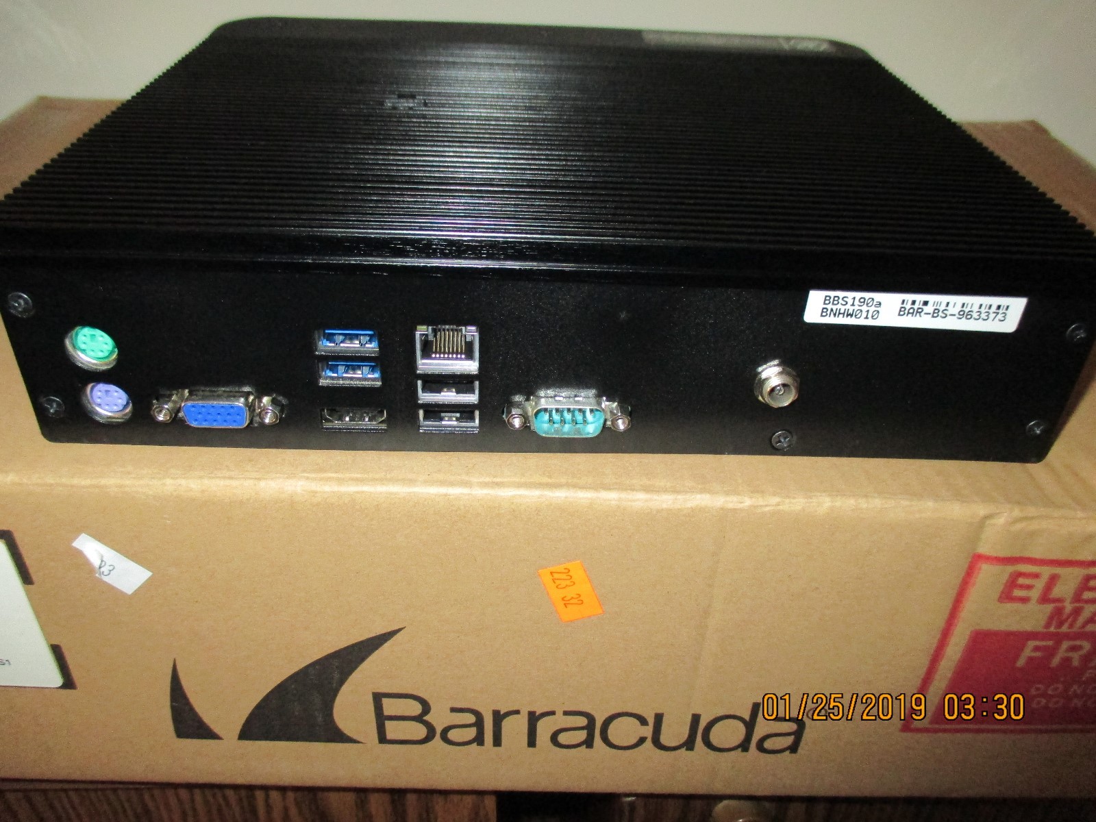BARRACUDA NETWORKS BACKUP SERVER BBS190SA - NEW NEVER OPENED