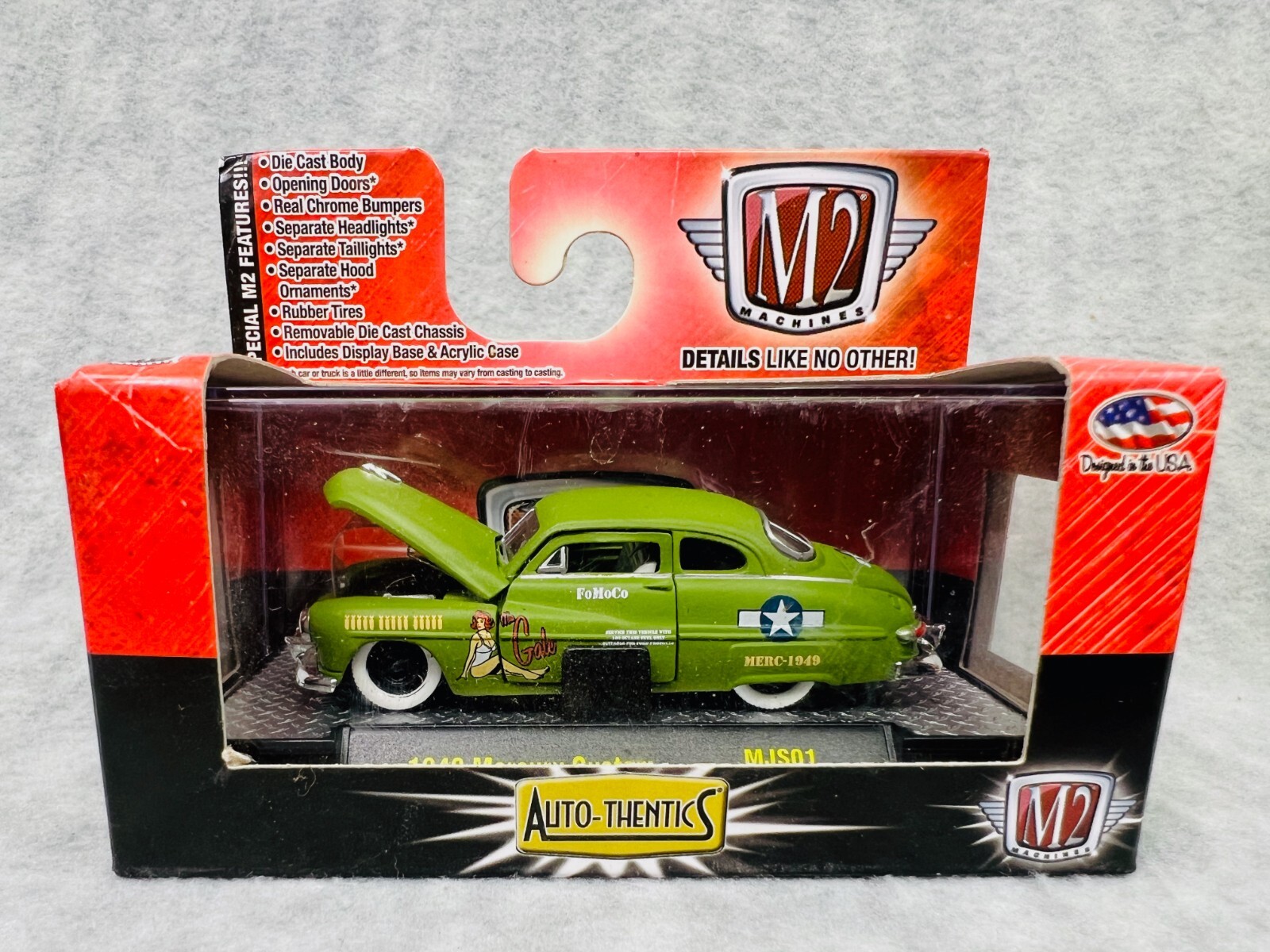 M2 1949 マーキュリー・カスタム 1949 Mercury Custom Green Diecast Model Car | M2 Machines