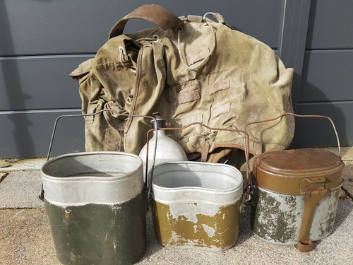 Essgeschirr Feldflasche Rucksack Wehrmacht Gebirgsjäger Wk2 ww2