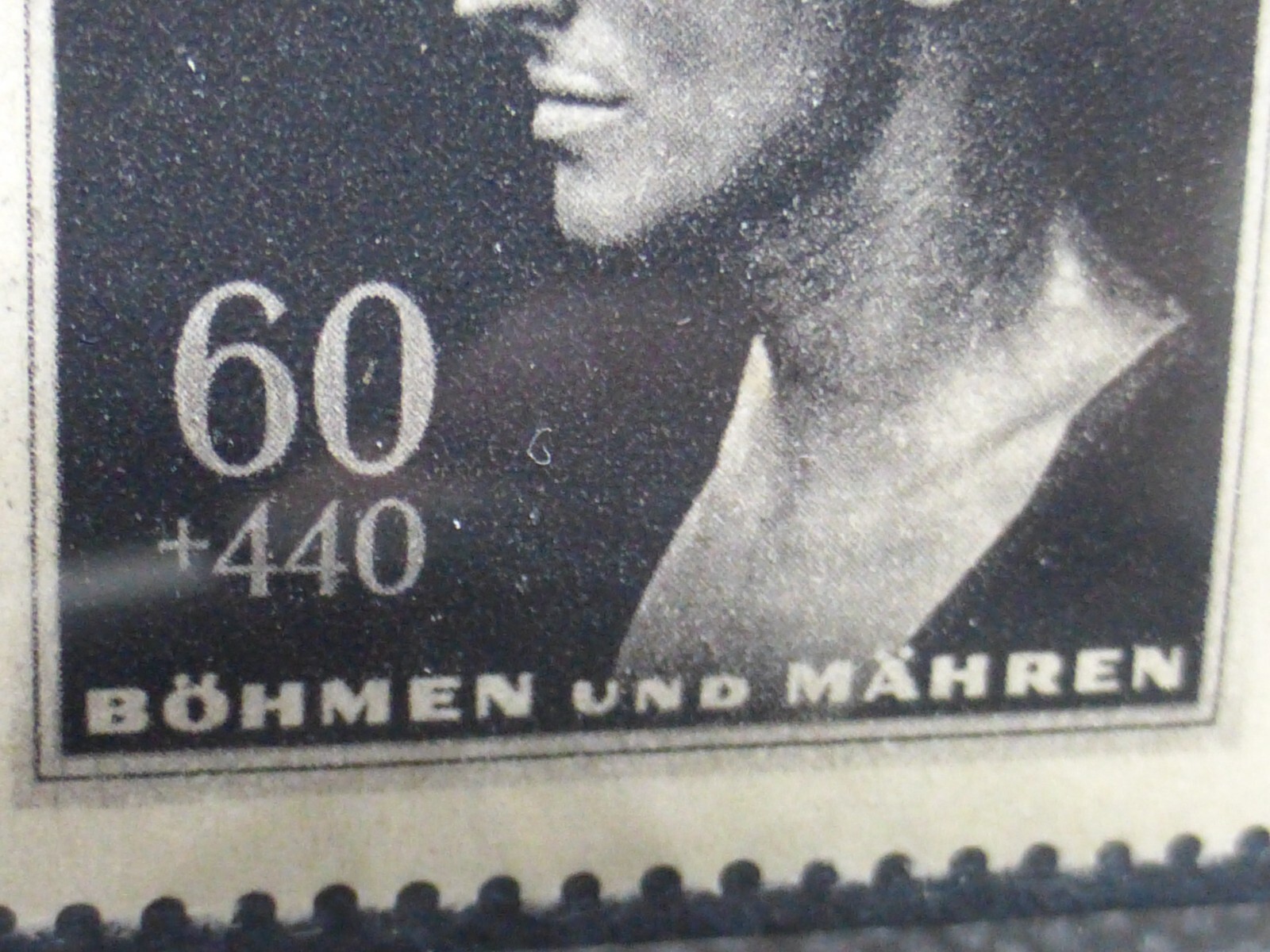 Nazi Germany WW2 Stamp 1943 Reinhard Heydrich Death Rare Bohemia Moravia