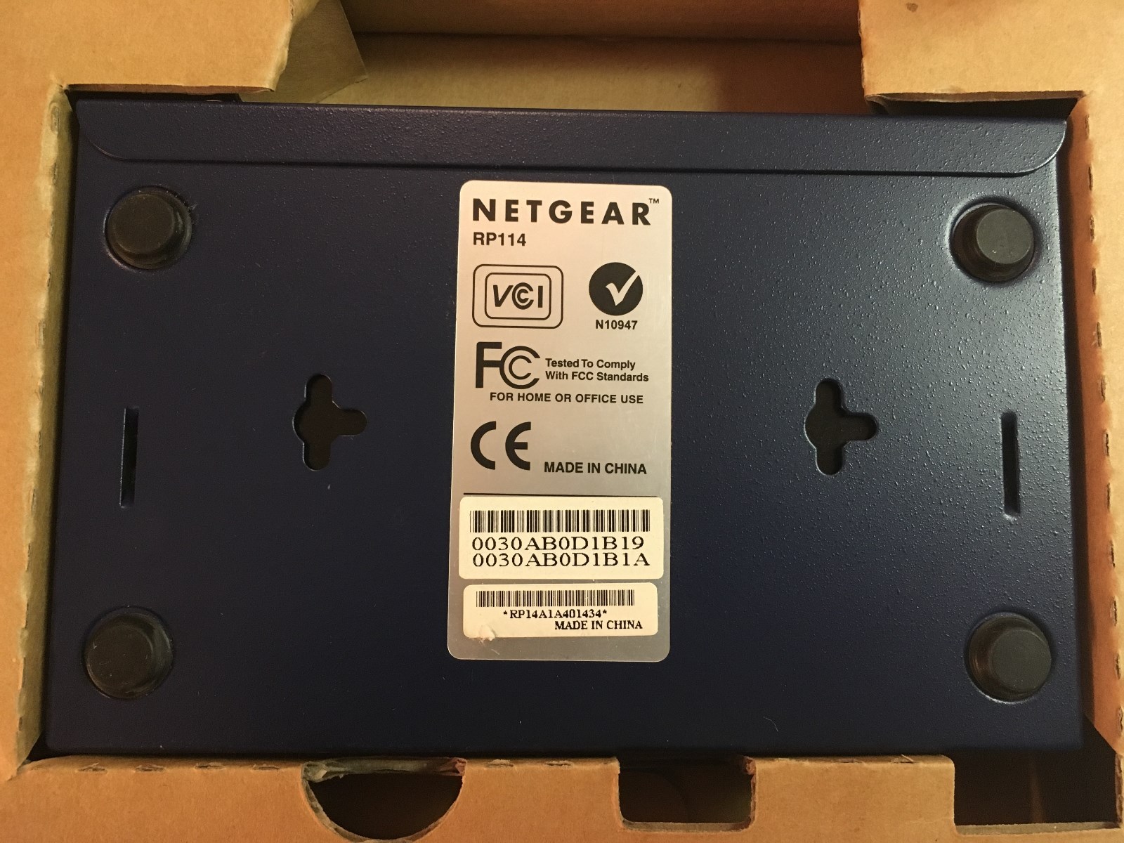 NETGEAR RP114 Web Safe Cable DSL Router 100 Mbps 4-Port 10/100