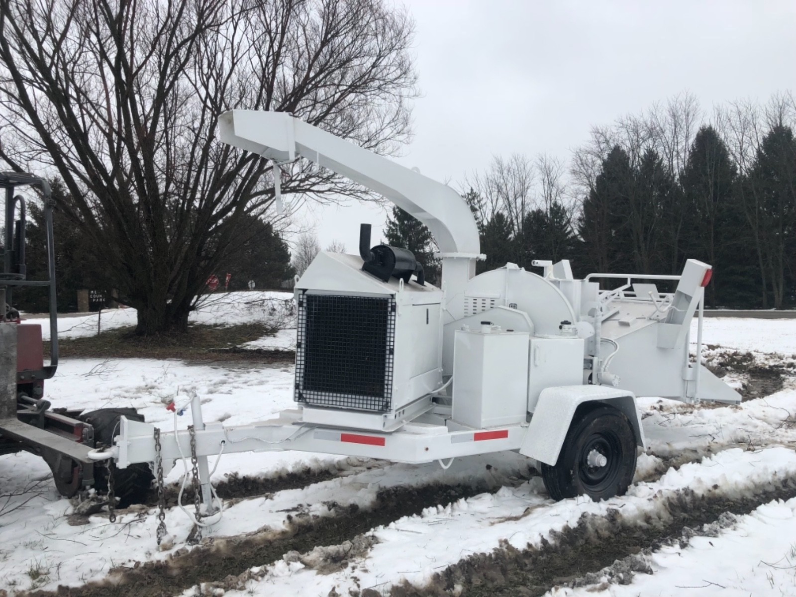 WOODCHUCK HYROLLER 1200 WOOD CHIPPER DIESEL ENGINE BOB CAT DISK DISC 12 INCH