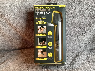 Groomer by Microtouch Titanium Trim at home haircut body cut, trim, edge, shape