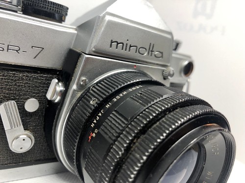 Minolta SR-7 35mm Camera With Soligor Wide 1:3:5 f=35mm Lens Working