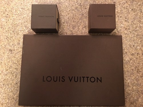 3 Louis Vuitton Authentic Empty Boxes (shirt/hat/shoe/jacket/pants/scarf/cup)