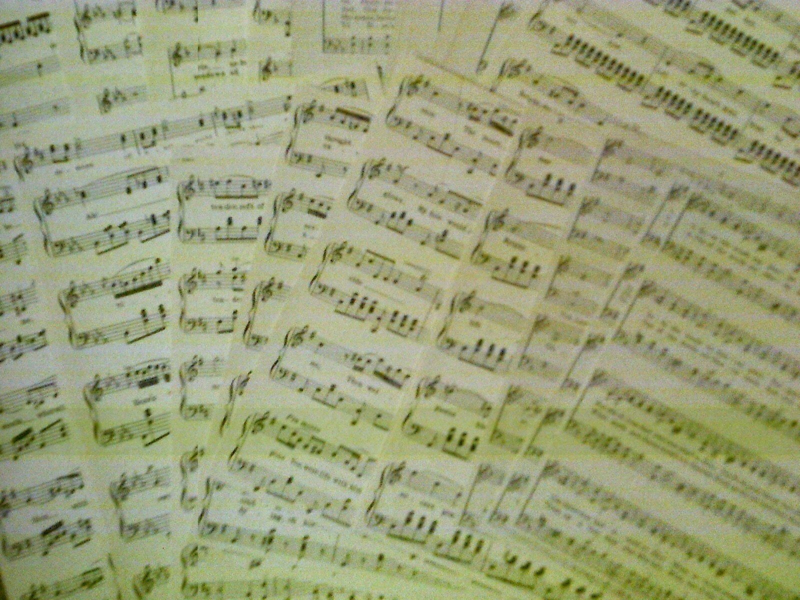 (3E) VINTAGE ephemera MUSIC paper crafting LOT-scrapbooking ART collage