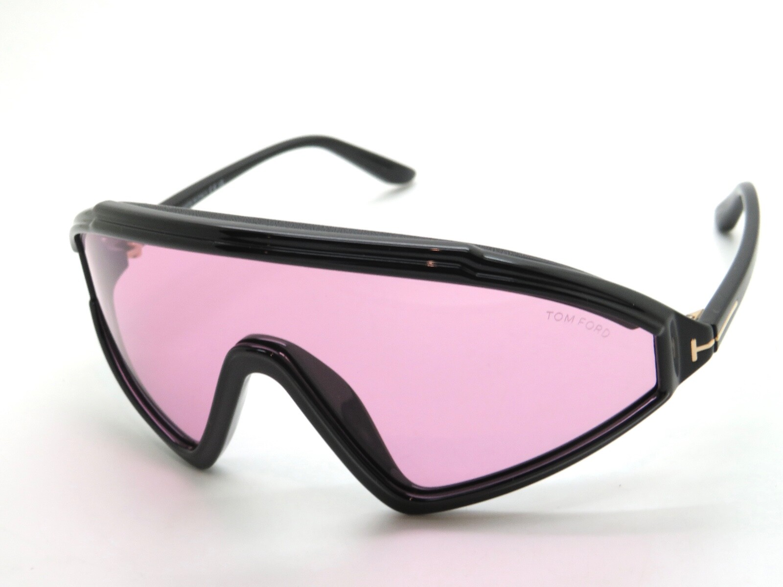 Pre-owned Tom Ford Lorna Ft 1121 01e Black/violet Ski Shield Sunglasses In Purple