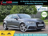 2017 Audi A3 1.5 TFSI CoD S line Sportback S Tronic Euro 6 (s/s) 5dr HATCHBACK P