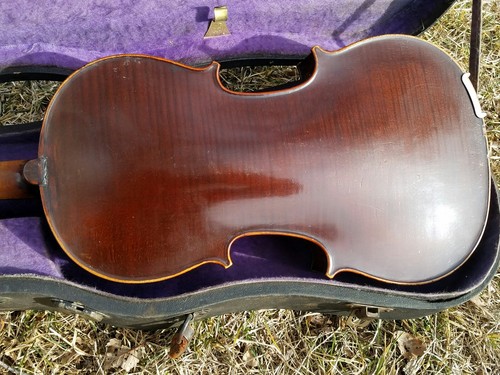 Original Fine 1870's 4/4 French Violin,bow,case.Label Charles Mezin,Paris