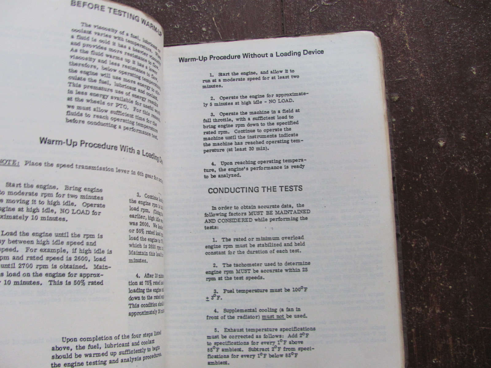 Tuxco Model BA-40P2 Diesel Engine Analyzer Operating Instruction Manual