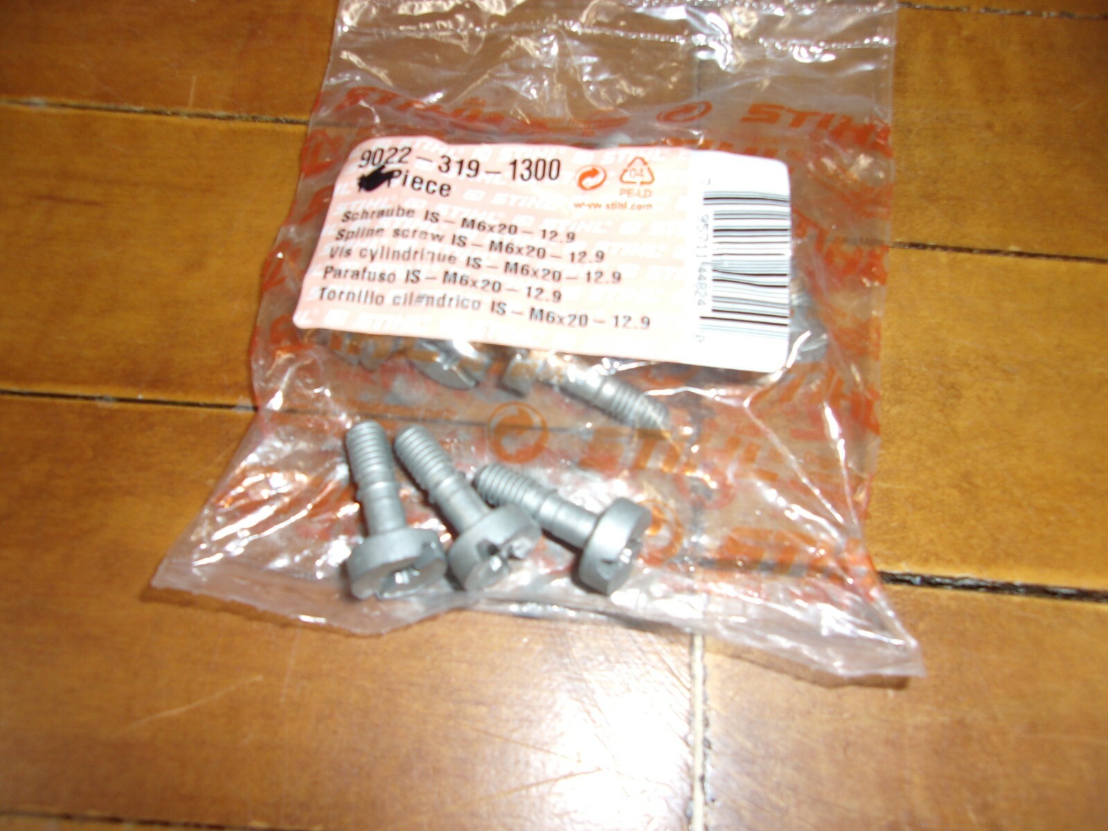 超熱 Lot of 3 Stihl OEM Spline Screw's (3) M6x20 MS 311 391 9022 スノーボード