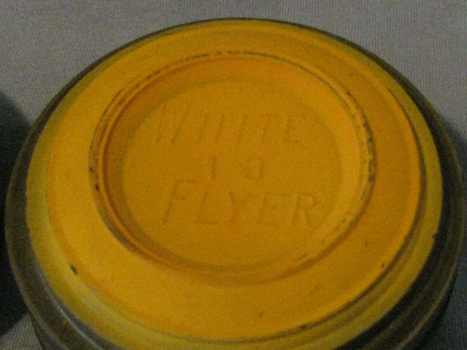 SIX 1960's Clay pigeons ~ 3 - HERTER'S & 3 - WHITE  FLYER ~ MADE IN USA