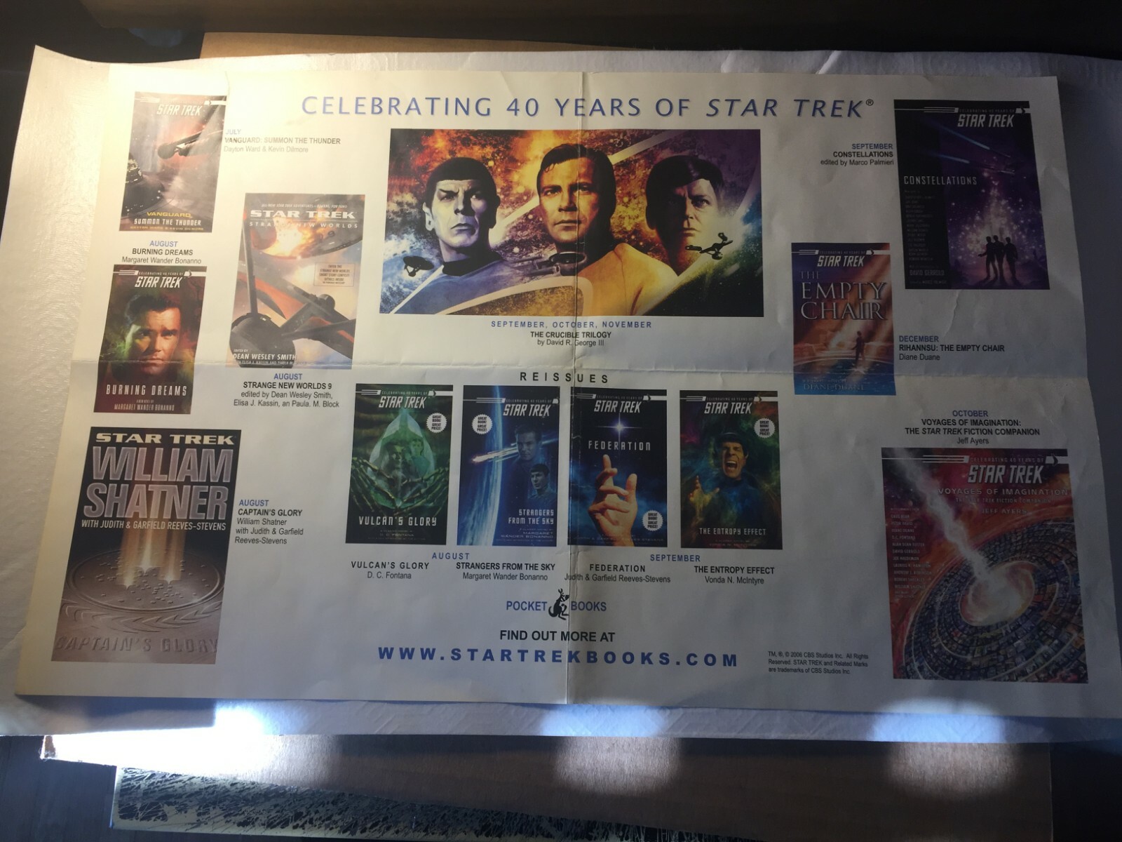 2006 Star Trek 40th Anniversary PROMO Poster 17