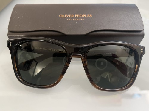 Pre-owned Oliver Peoples Lynes Polarized Sun Tuscany Tortoise /g-15 Polar Msrp $684 Rare In Gray