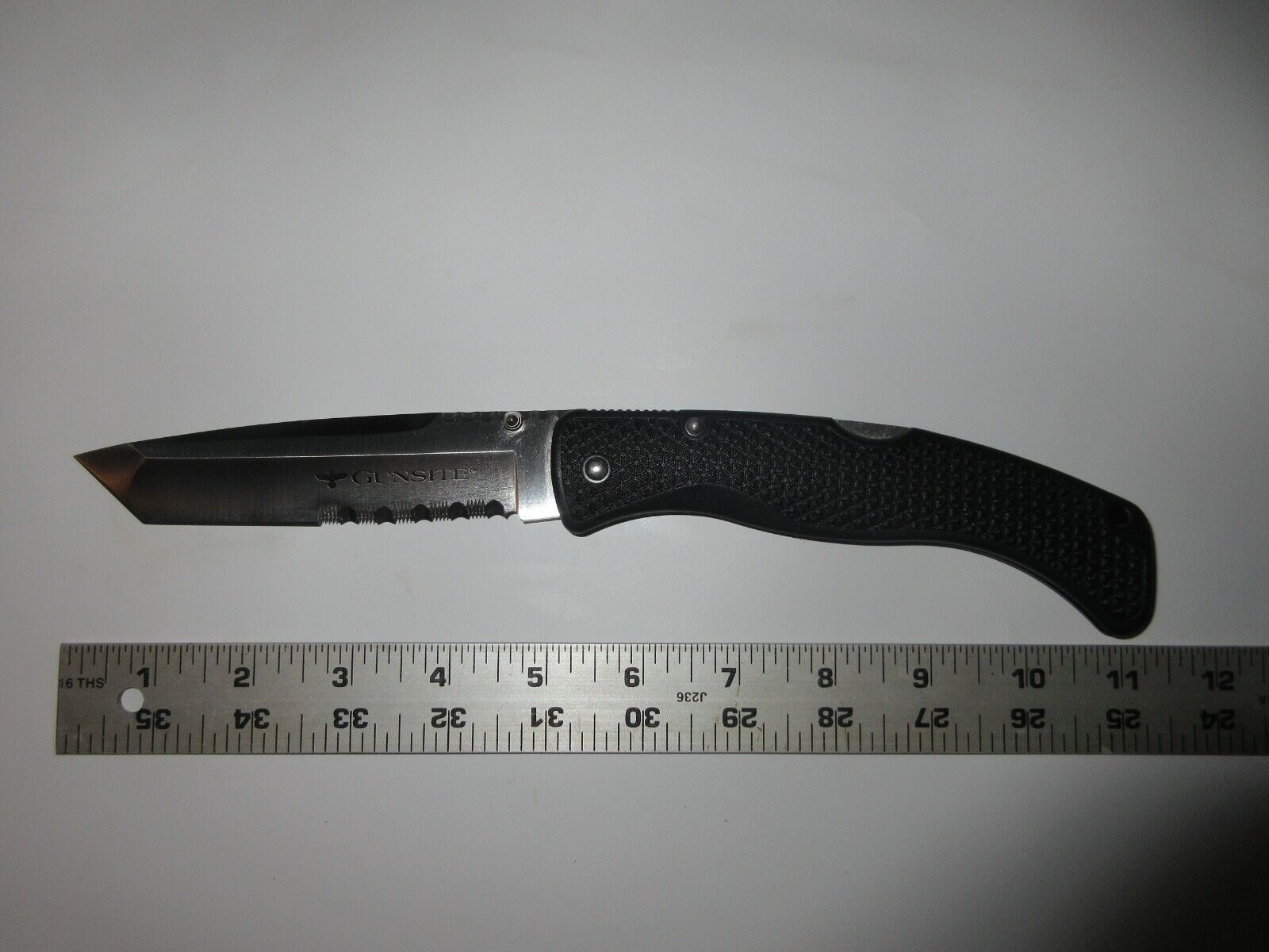 RARE JAPAN COLD STEEL XL GUNSITE #34GXTH TANTO KNIFE VG-1 +