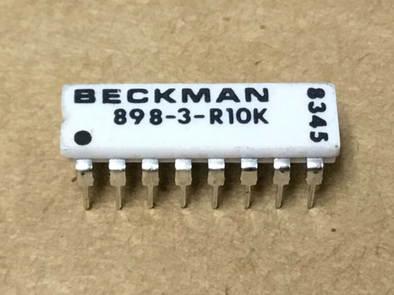 3 PC  BECKMAN   898-3-R10K   Resistor Networks & Arrays 10K OHM 16 PIN  