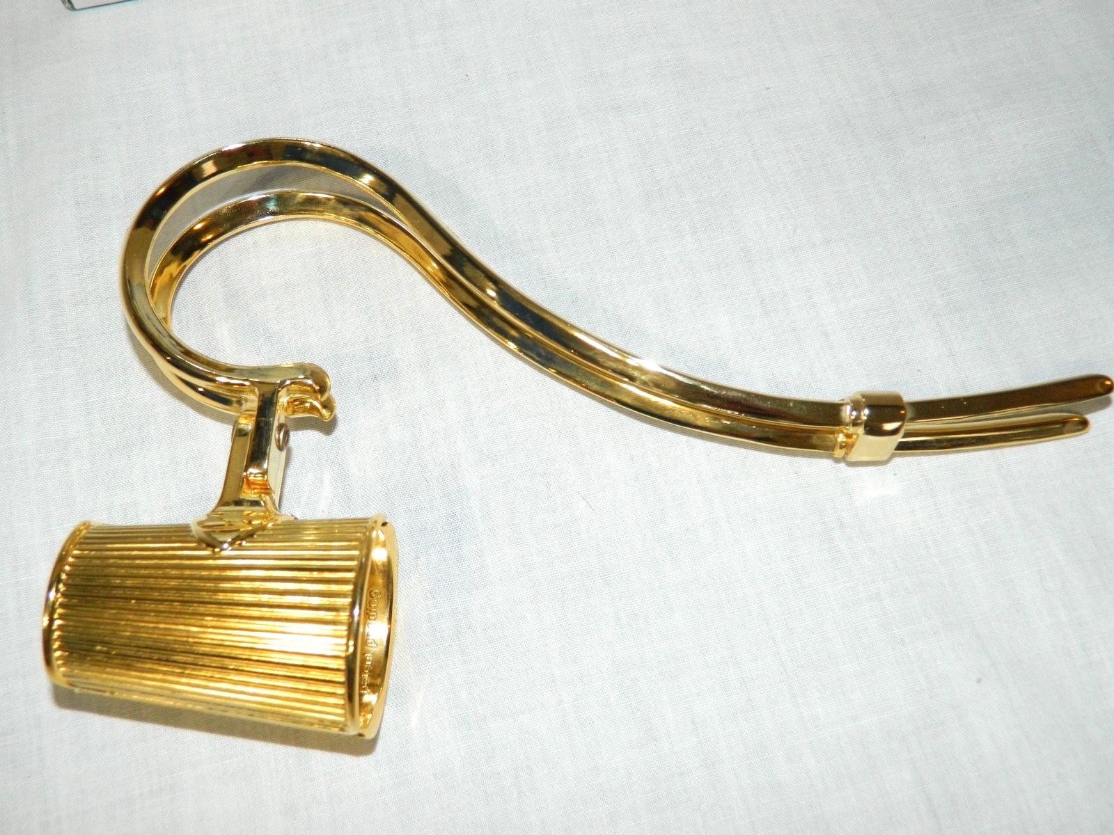 Le Grip 24K Gold Plated Champagne Wine Bottle Holder Server VTG Italy Brevettato