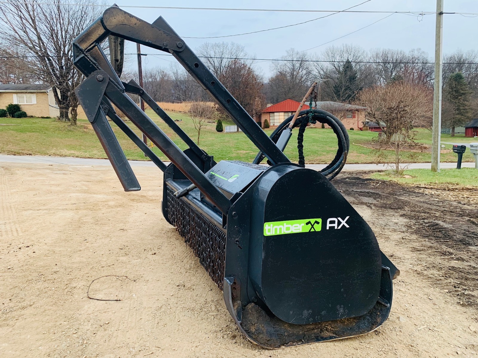 LOFTNESS TIMBER AXE 73AX MUCLHING HEAD SKID STEER TREE GRINDER ATTACHMENT