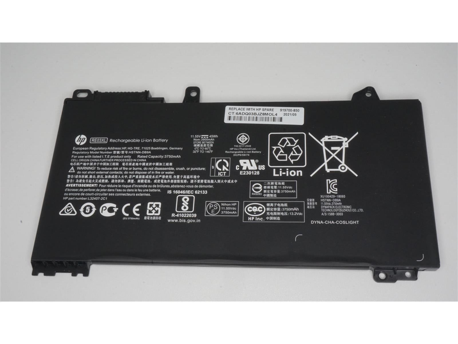 HP Akku RE03XL gebraucht HP Elitebook