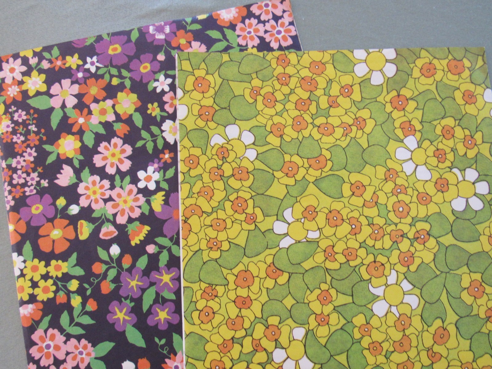 2 MOD Vintage 1970s School Book Covers UNUSED Original Package Textbook Covers