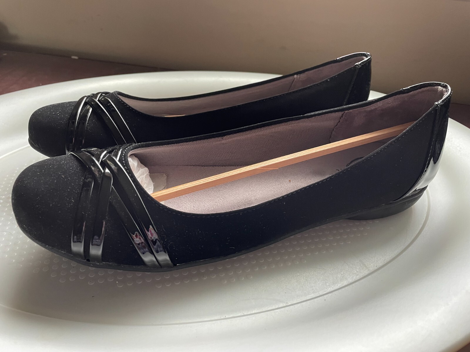 【美品】FLAT APARTMENT プラットフォームソール 25cm LIFE STRIDE Aliza Flat SHOE IN BLACK WOMENS SIZE 9.5 M NEW