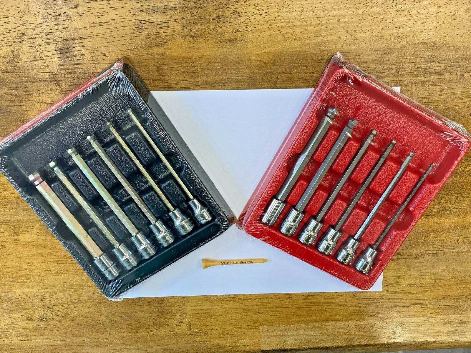 Snapon Tools New 3/8" Drv Met/sae Long Ball Hex Bit Socket Sets