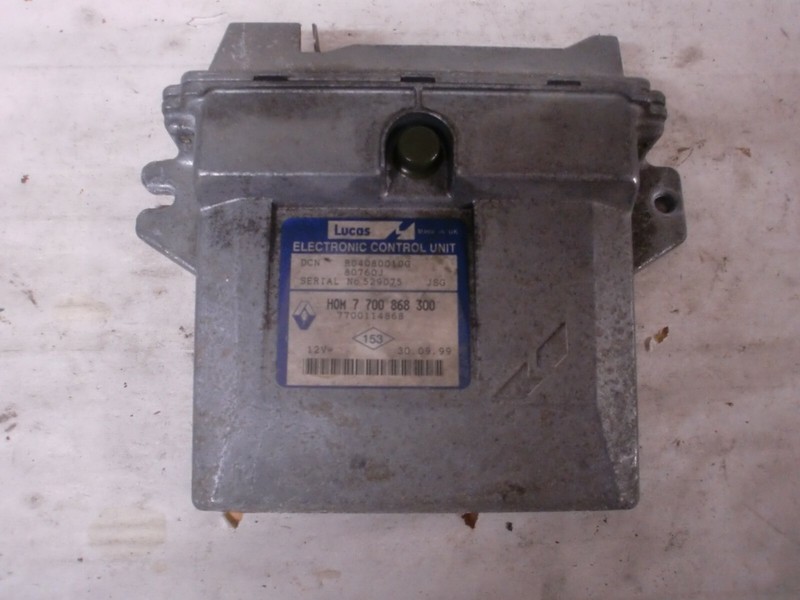 Calculateur Lucas Renault , 1 Prise , Hom 7700868300 / 7700114868 (RÃ©F 4943)