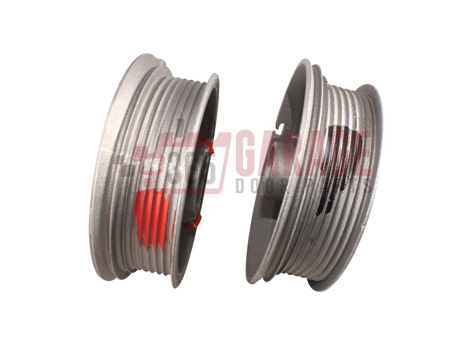 Pair Left /& Right Hand Heavy Duty Lift Cable Garage Door Drums//Wheel replacement