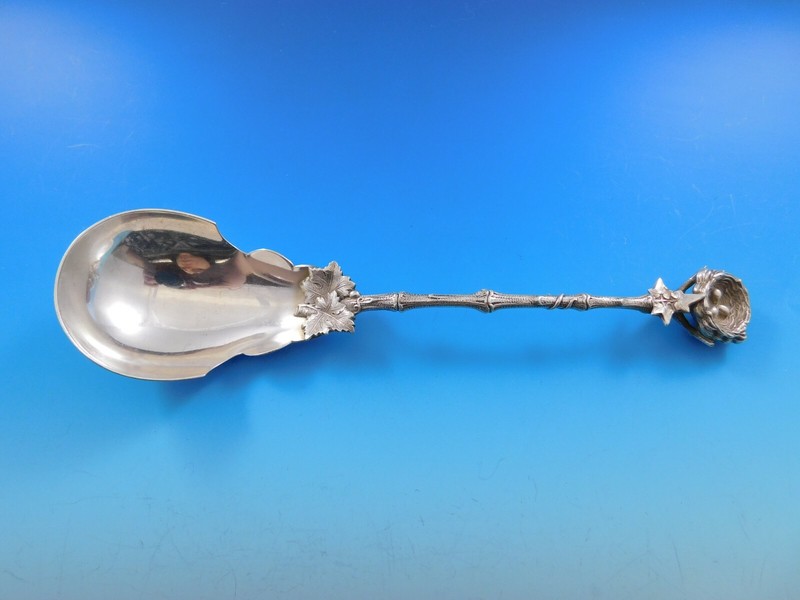 Birds Nest by Gorham Sterling Silver Berry Spoon 9" Serving