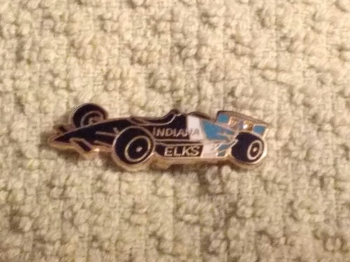 Indiana Elks Race Car Hat Lapel Pin