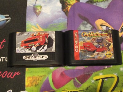 OutRun, OutRunners Set for Sega Genesis - Data East - Great Condition