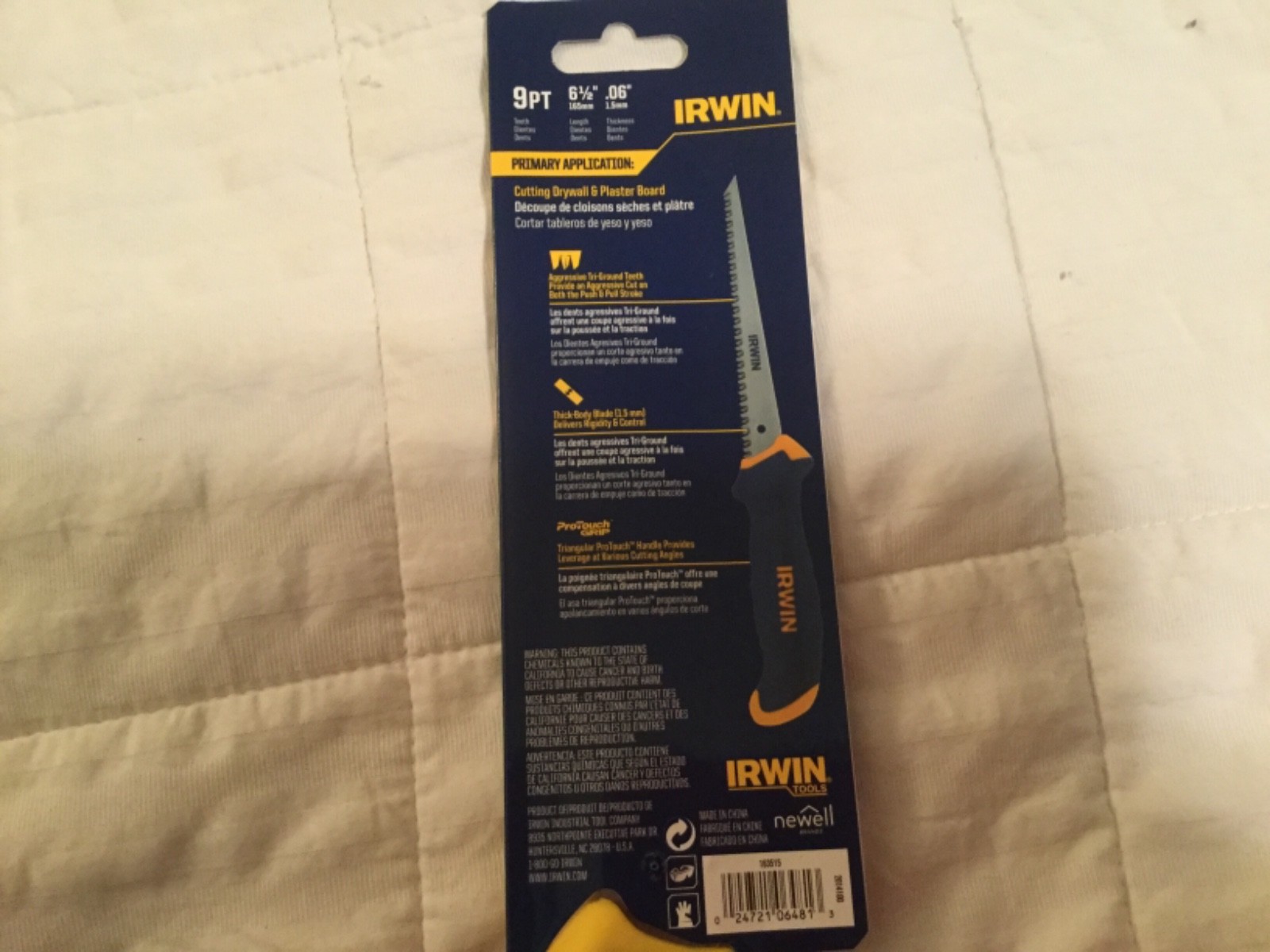 Irwin 2014100 ProTouch Drywall/Jab Saw Lot of Two