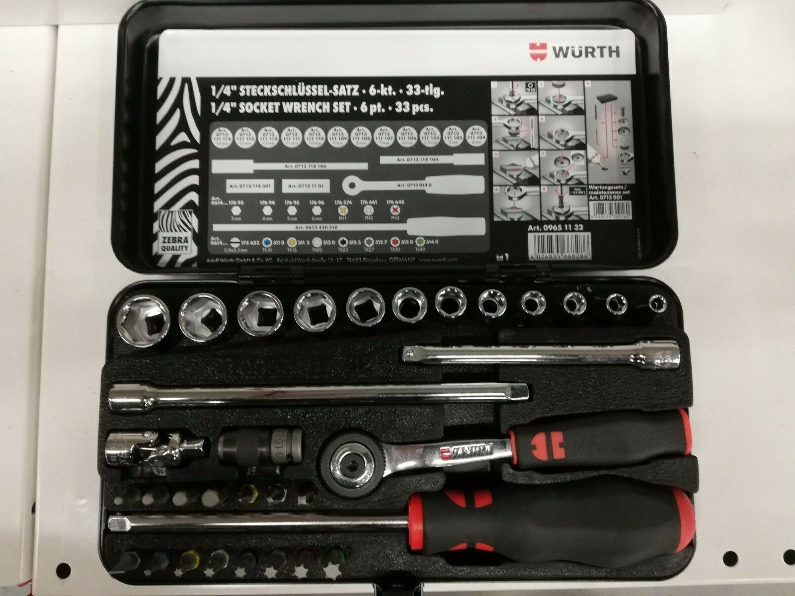 Wurth Zebra Genuine 1/4 Wurth Zebra Genuine 1/4
