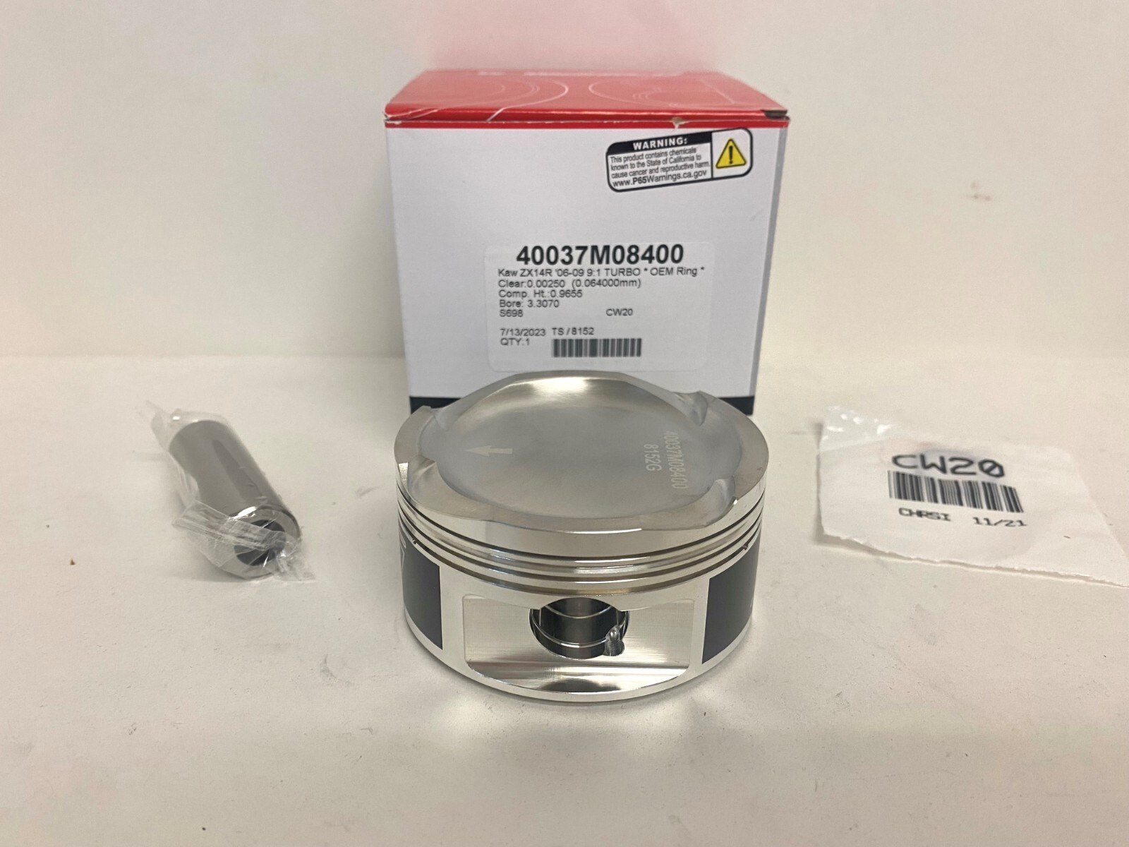 WISECO 40037M08400 FORGED PISTON 84mm KAWASAKI DRAGBIKE ZX14