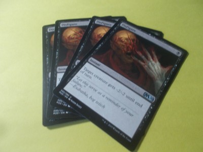 Disfigure x4 MTG Core Set 2020 Black Uncommon Instant NM