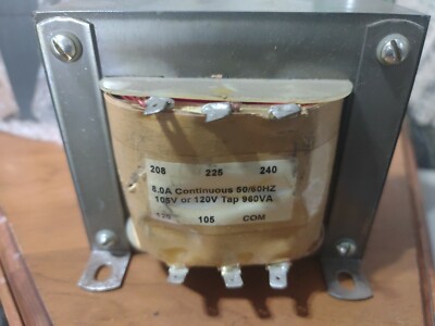 Olec 32TRC09 Transformer, Pri. 208/225/240VAC, Sec. 105/120VAC, 8A Continuous