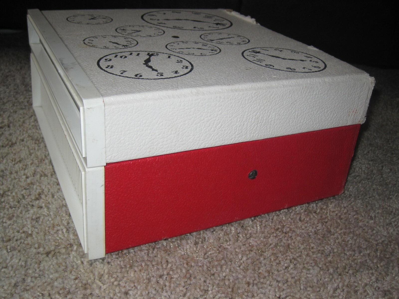 Vintage 1970's SEARS Child's Record Player CLOCK-O-GRAPH Works!