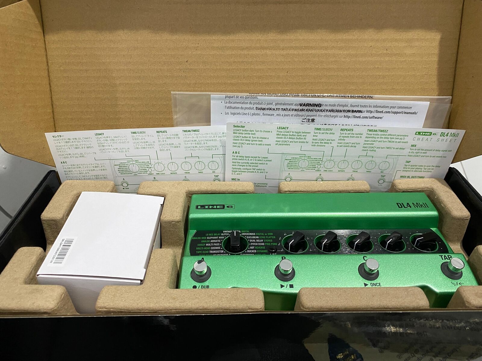 New Line 6 DL4 MkII Little Green Time Machine Delay Modeler New Line 6 DL4 MkII Little Green Time Machine Delay Modeler