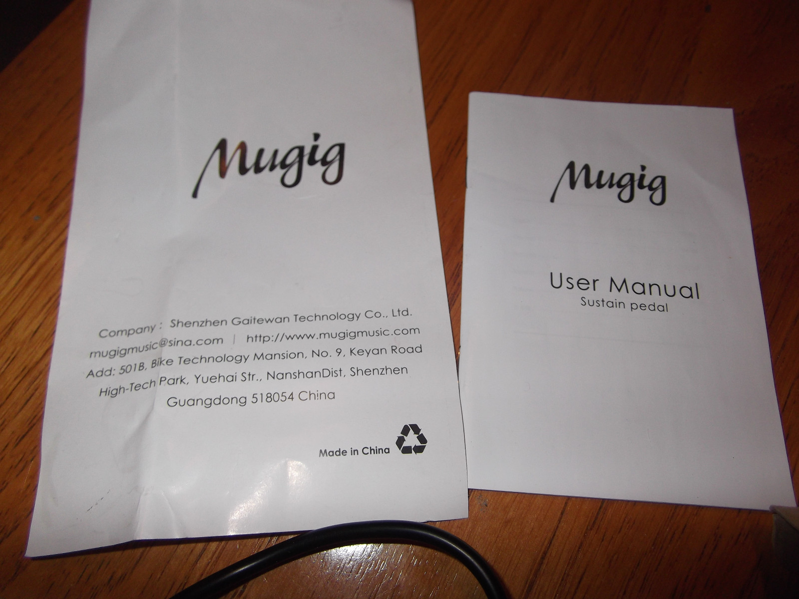 Mugig Sustain Pedal MSP-2 Universal Foot Pedal for Keyboard Digital Piano NIB