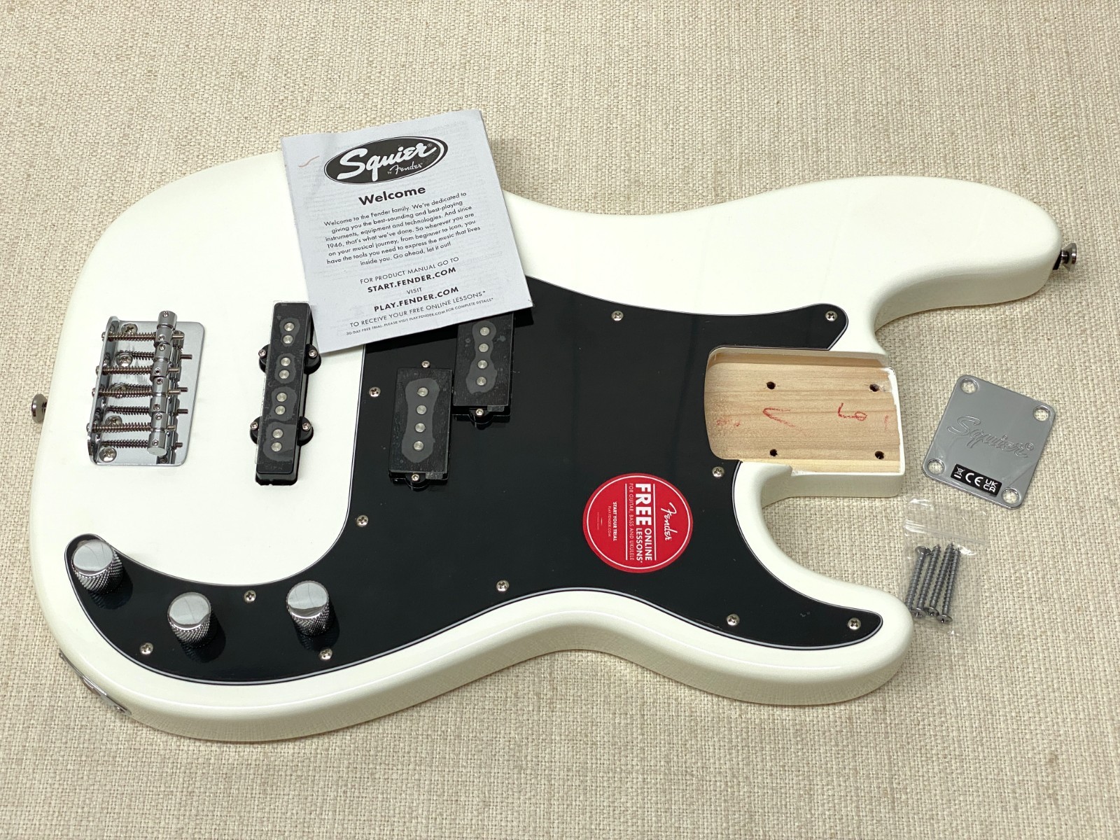 REAL Fender Squier Affinity FULLY LOADED PJ BASS Body