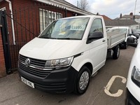 2021 VOLKSWAGEN TRANSPORTER 2.0 TDI T30 DROPSIDE LWB WHITE 1 OWNER