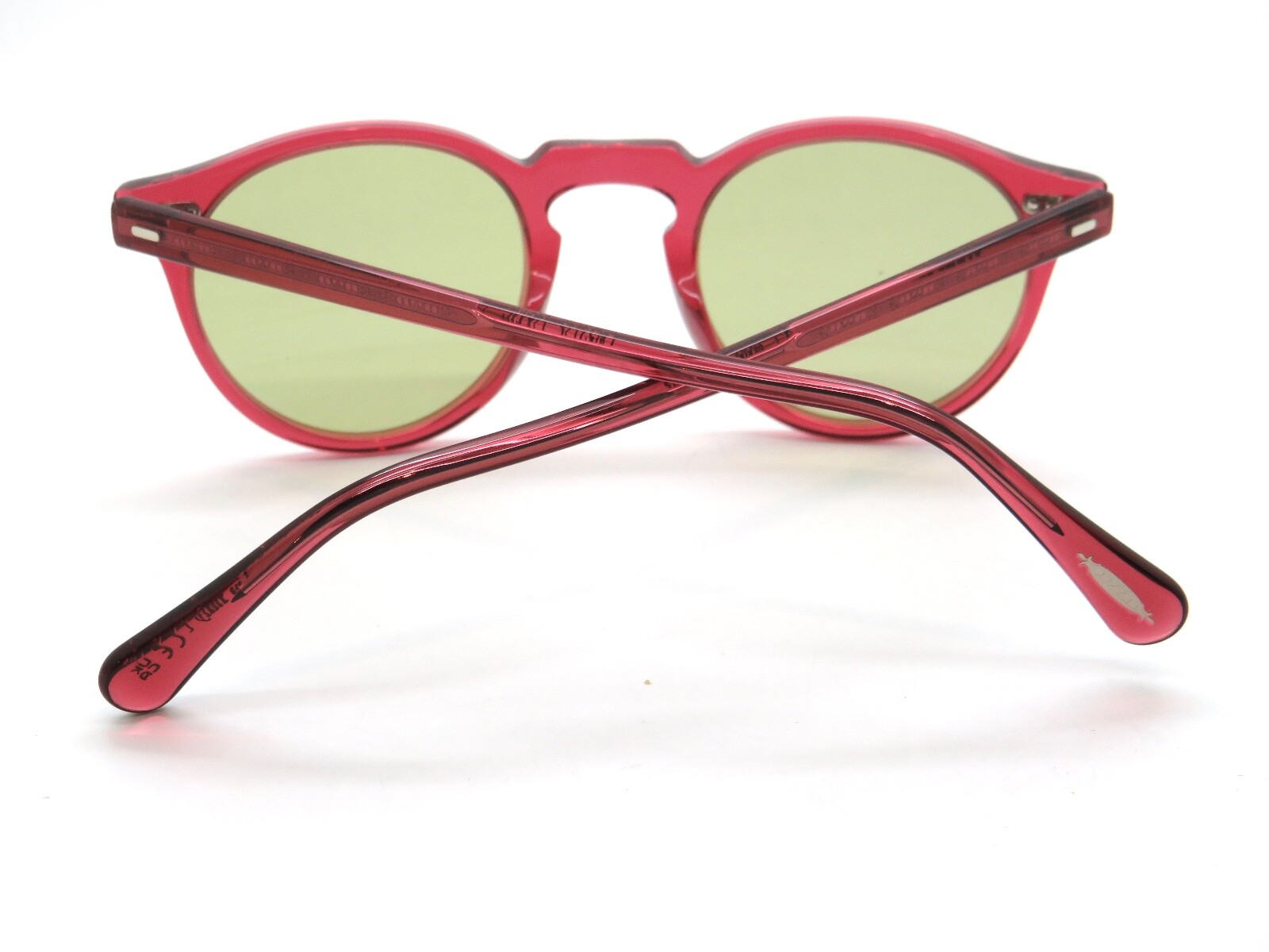 Pre-owned Oliver Peoples Gregory Peck Sun Ov5217s 17644c Photochromic 47mm Sunglasses In Green