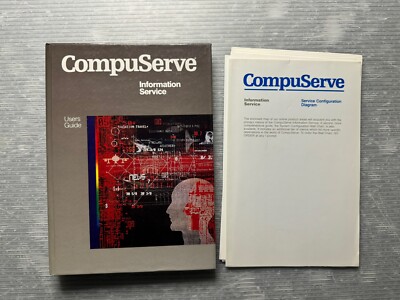 COMPUSERVE Information Service Users Guide Manual CS-597 1986 w/ Inserts