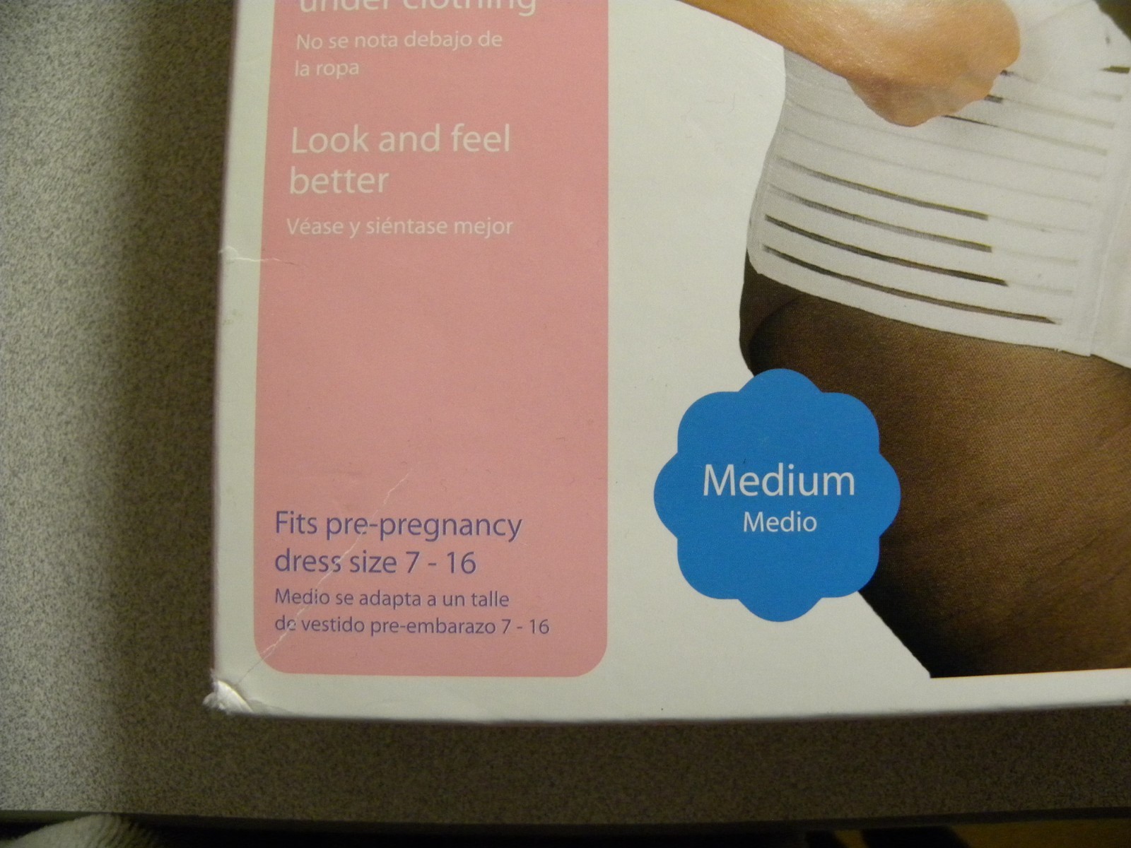 NEW in box-especially for mom maternity support belt medium(pre-preg.7-16)