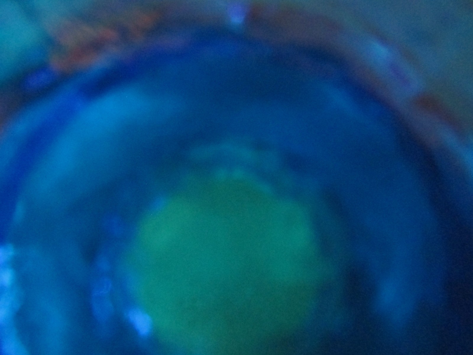 VINTAGE FENTON COBALT BLUE SIX-CANDLE HOBNAIL PEDESTAL BOWL LABELED!