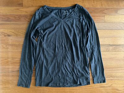 Women s MOTHERHOOD MATERNITY Gray Long Sleeve Maternity Shirt Size Medium